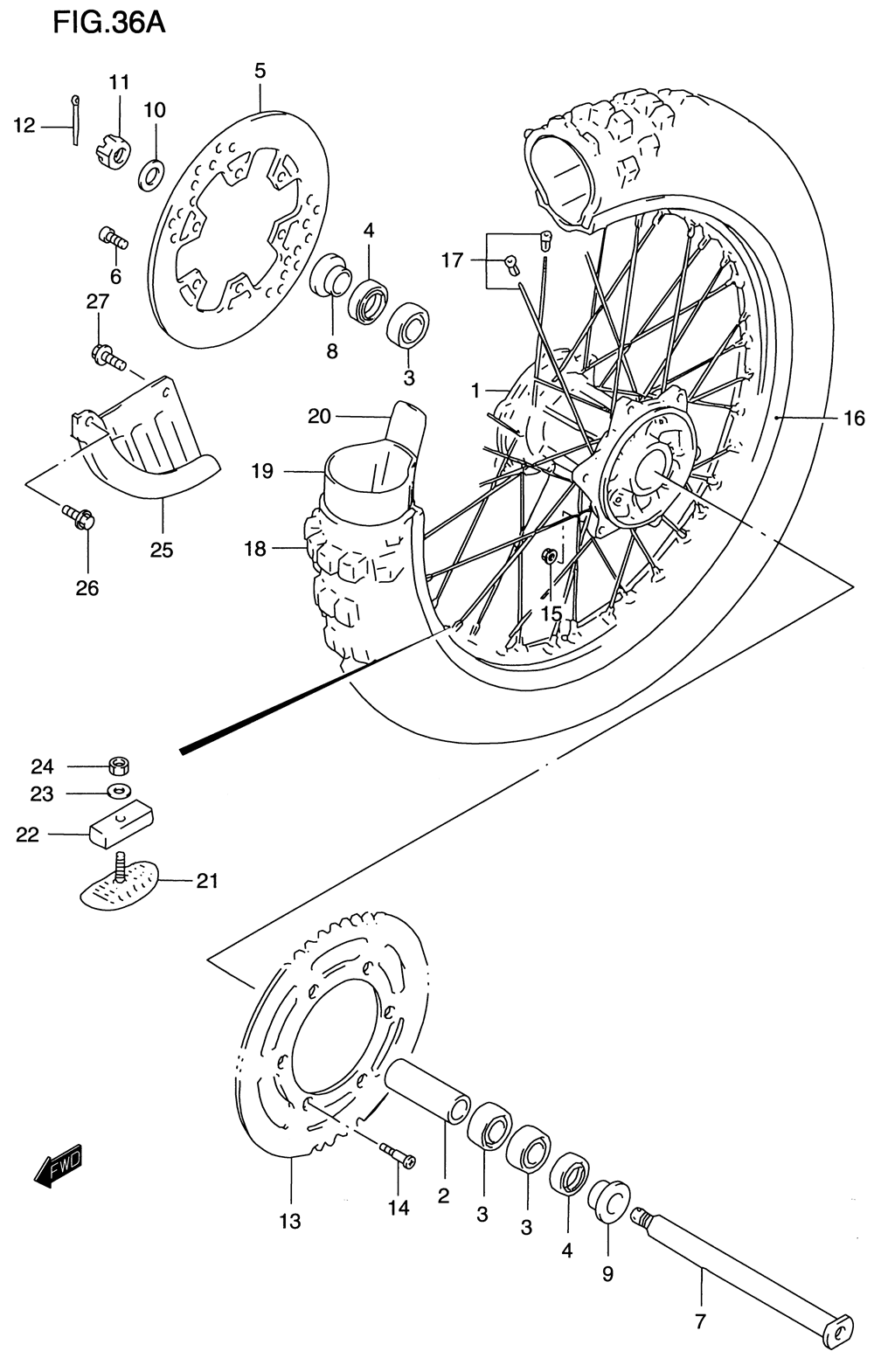 Rear wheel (model y)