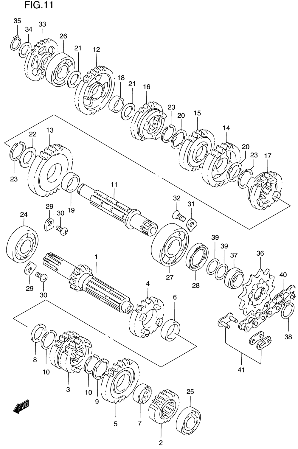 Transmission (model t_v)