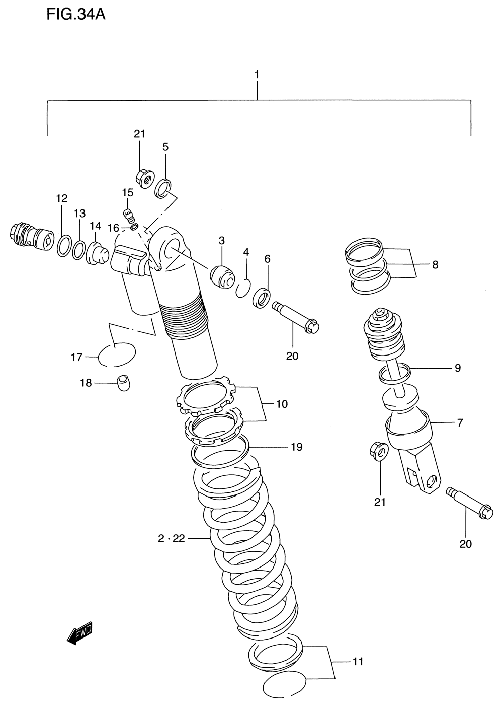 Shock absorber (model v)