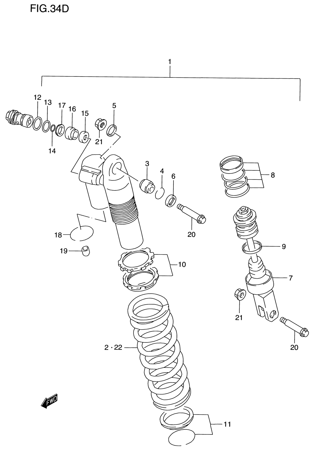 Shock absorber (model y)