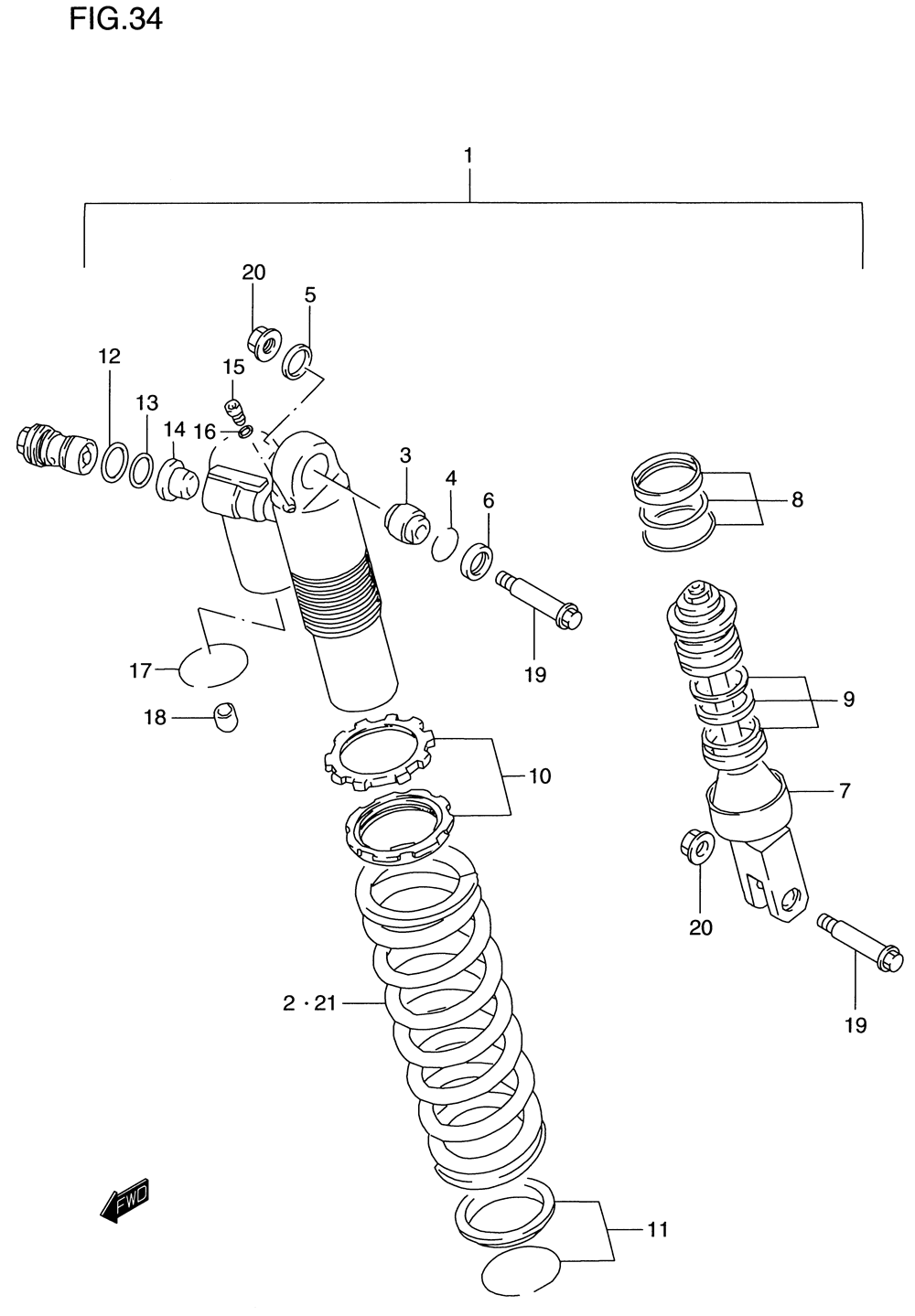 Shock absorber (model t)