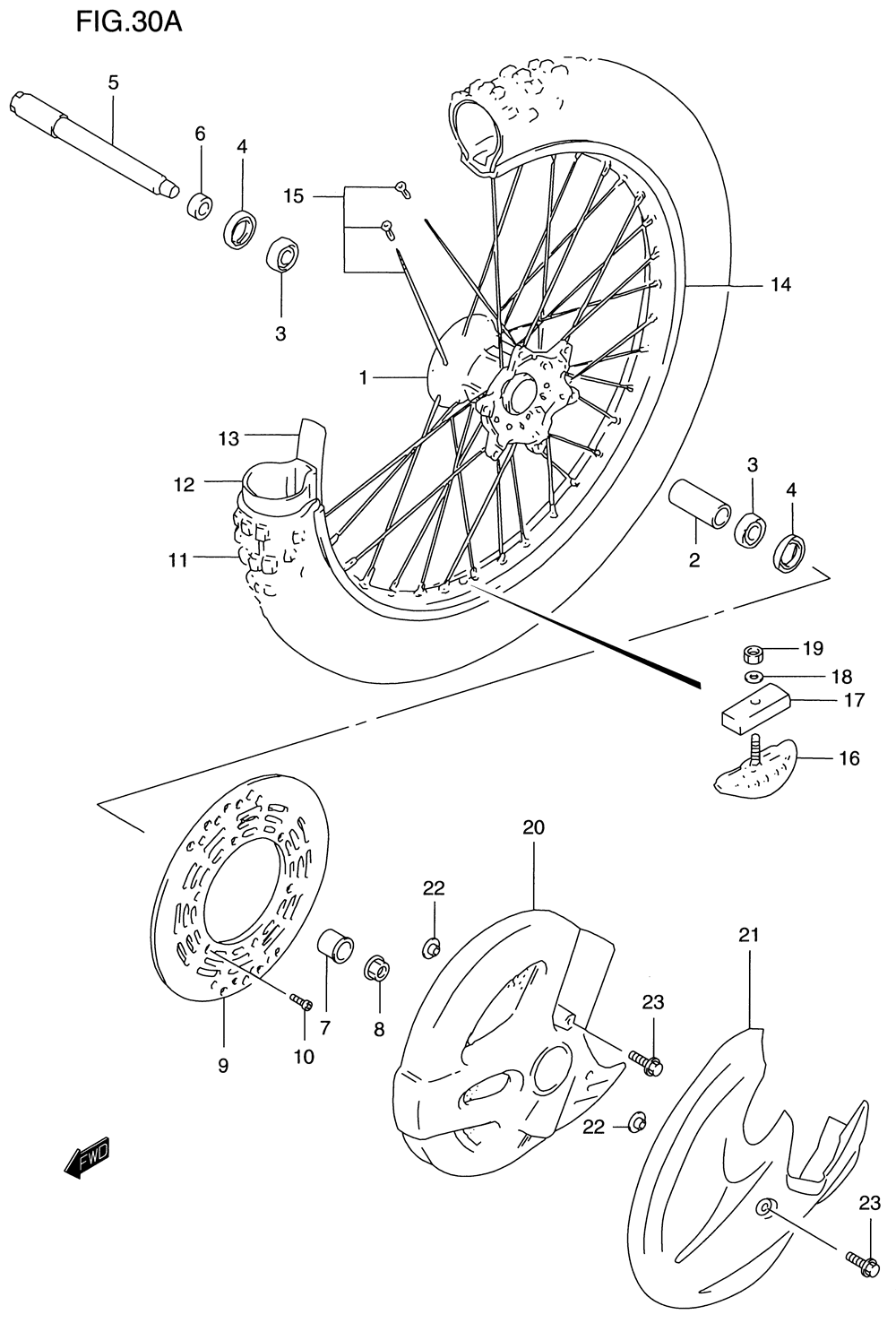 Front wheel (model v_w_x_y)