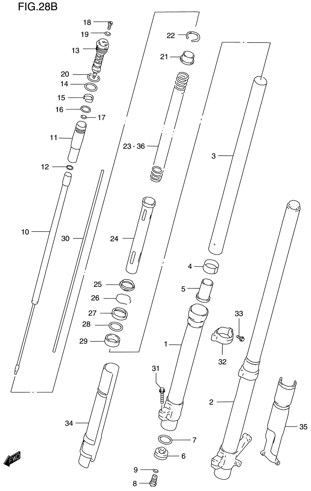 Front damper (model w)