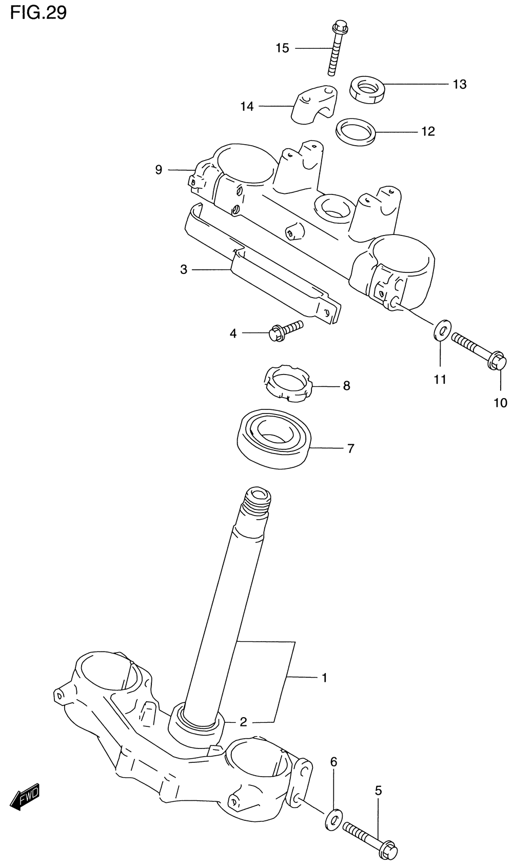 Steering stem (model t_v_w)