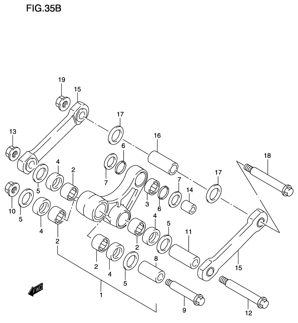 Rear cushion lever (model y)