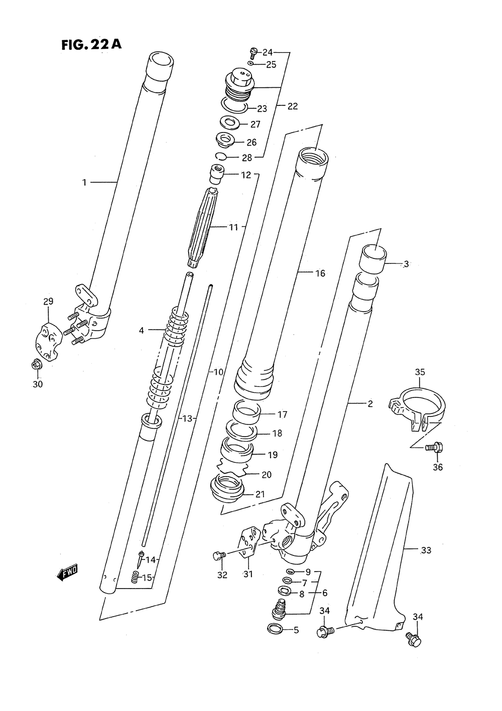 Front damper (model p)