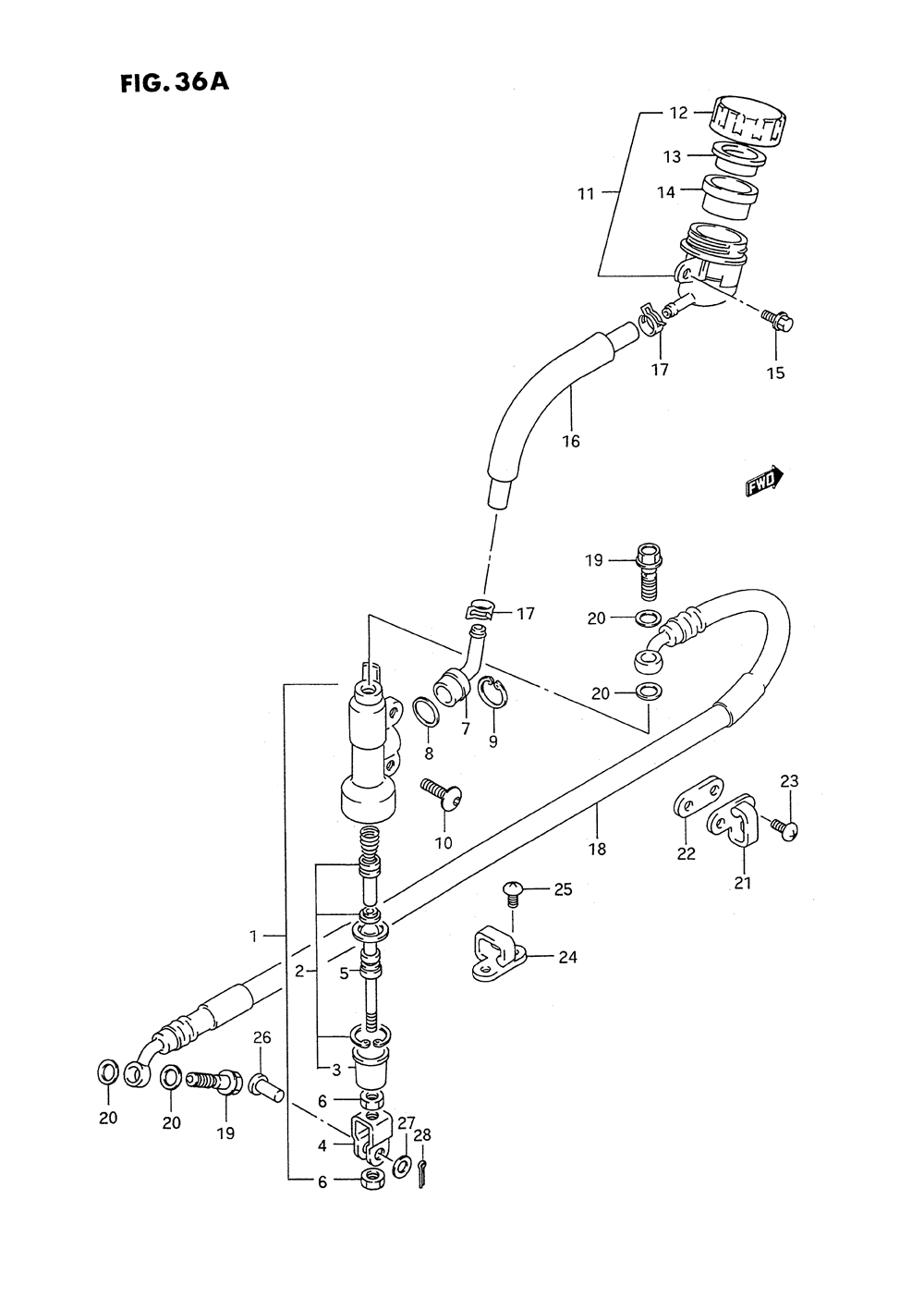 Rear master cylinder (model p_r_s)