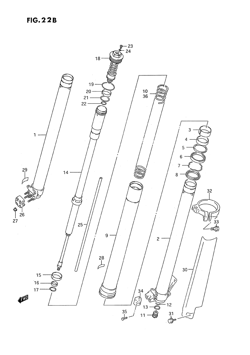 Front damper (model r)