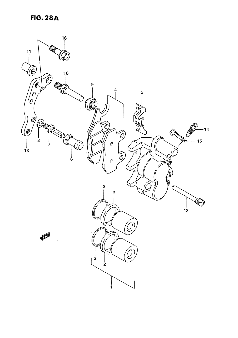 Front caliper (model s)