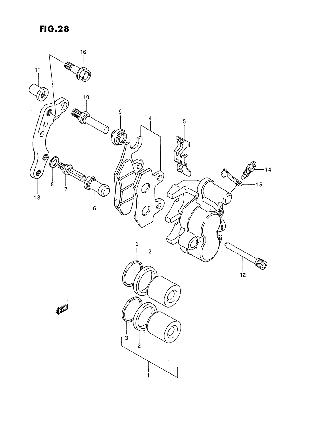 Front caliper (model n_p_r)