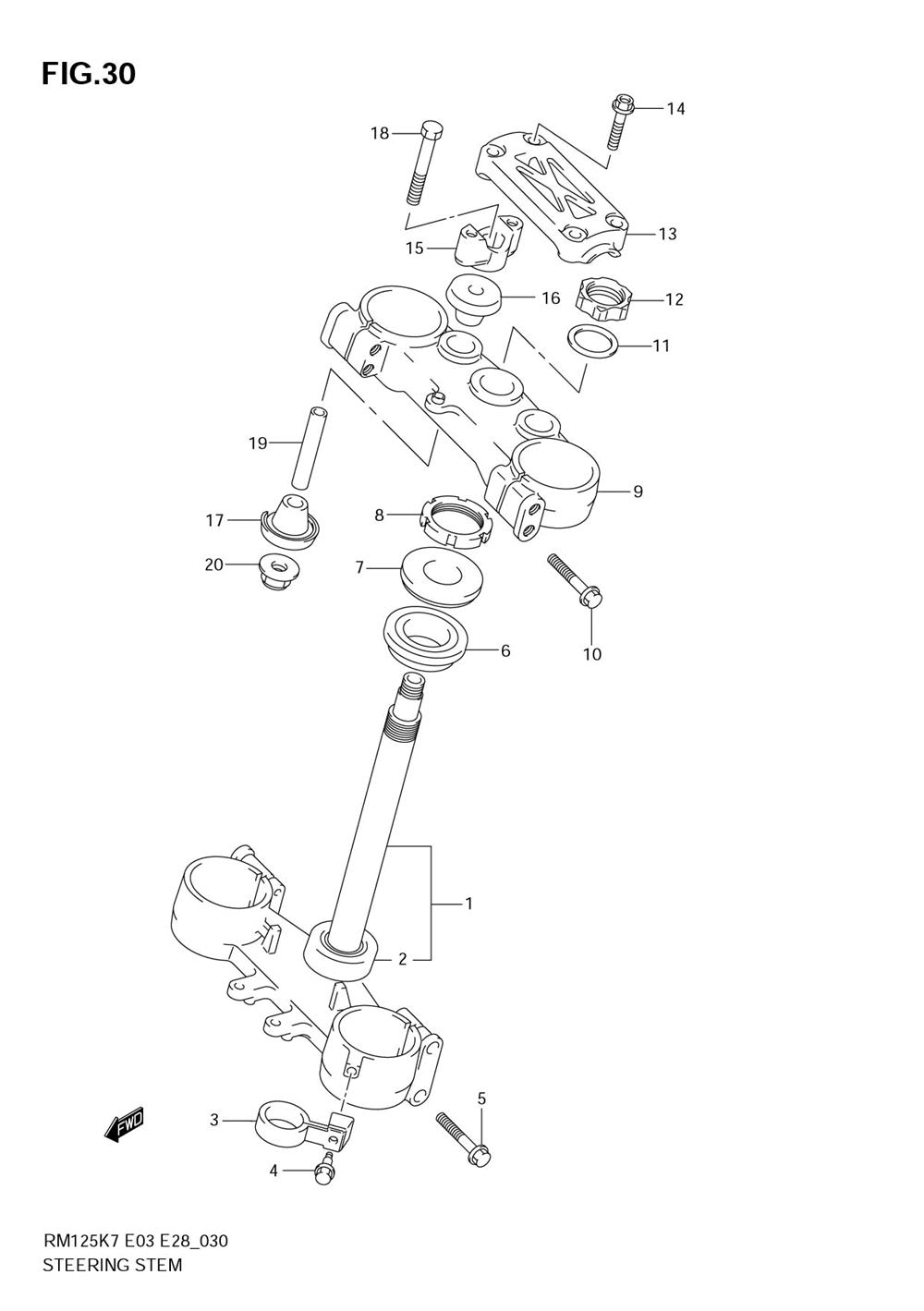 Steering stem