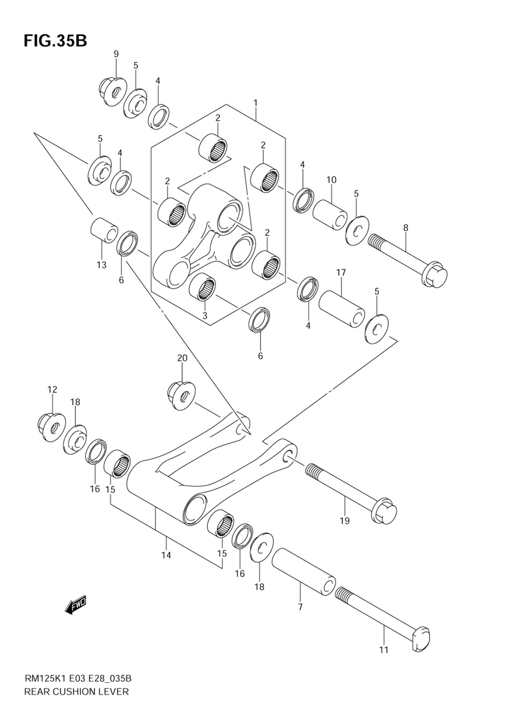 Rear cushion lever (model k4_k5)