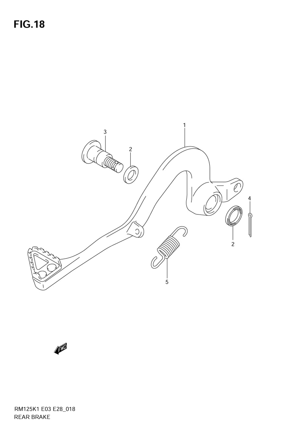 Rear brake (model k1_k2)