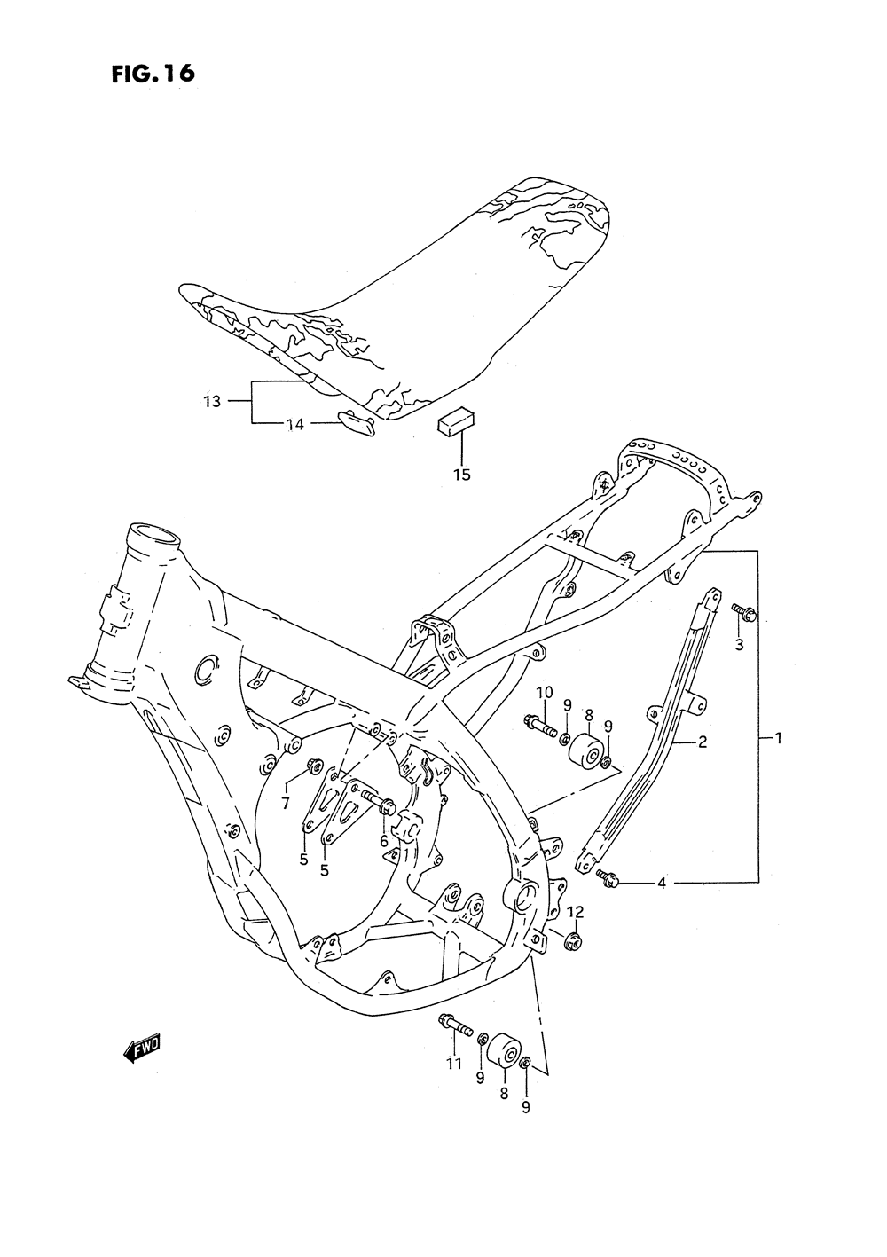 Frame - seat (model n_p)