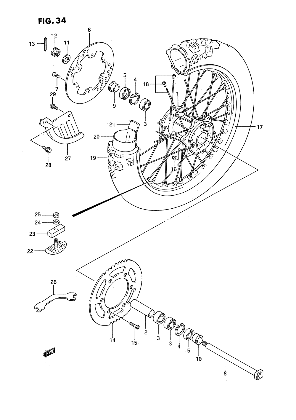 Rear wheel