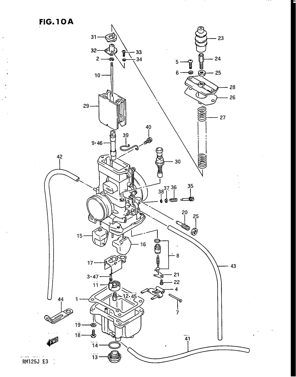 Carburetor (model h e.no.106551~)