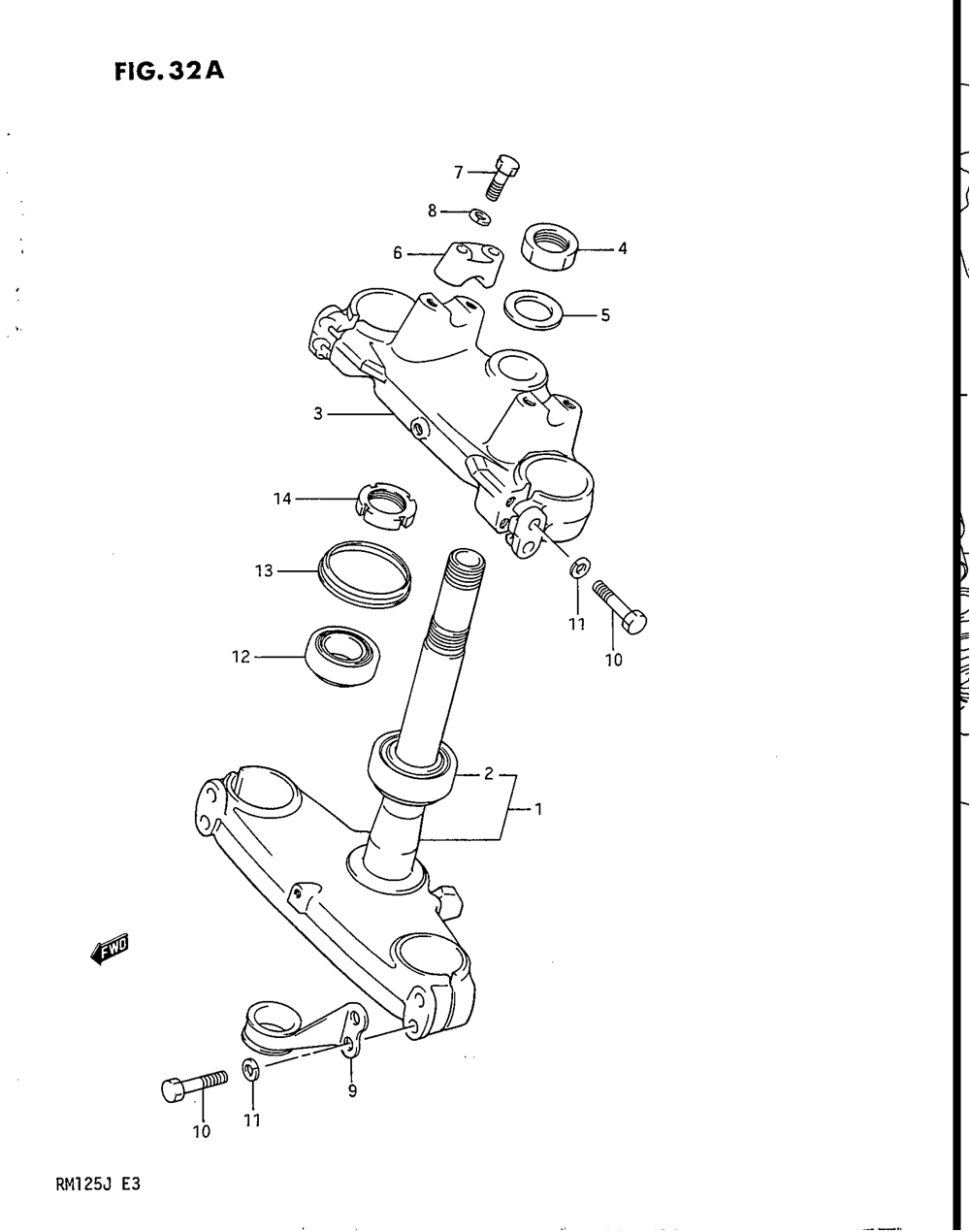 Steering stem (model j)