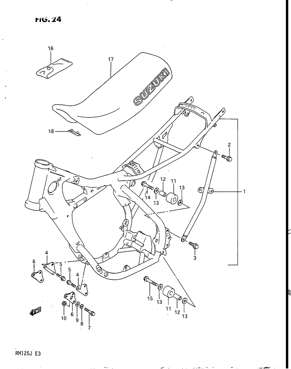 Frame - seat (model h_j)