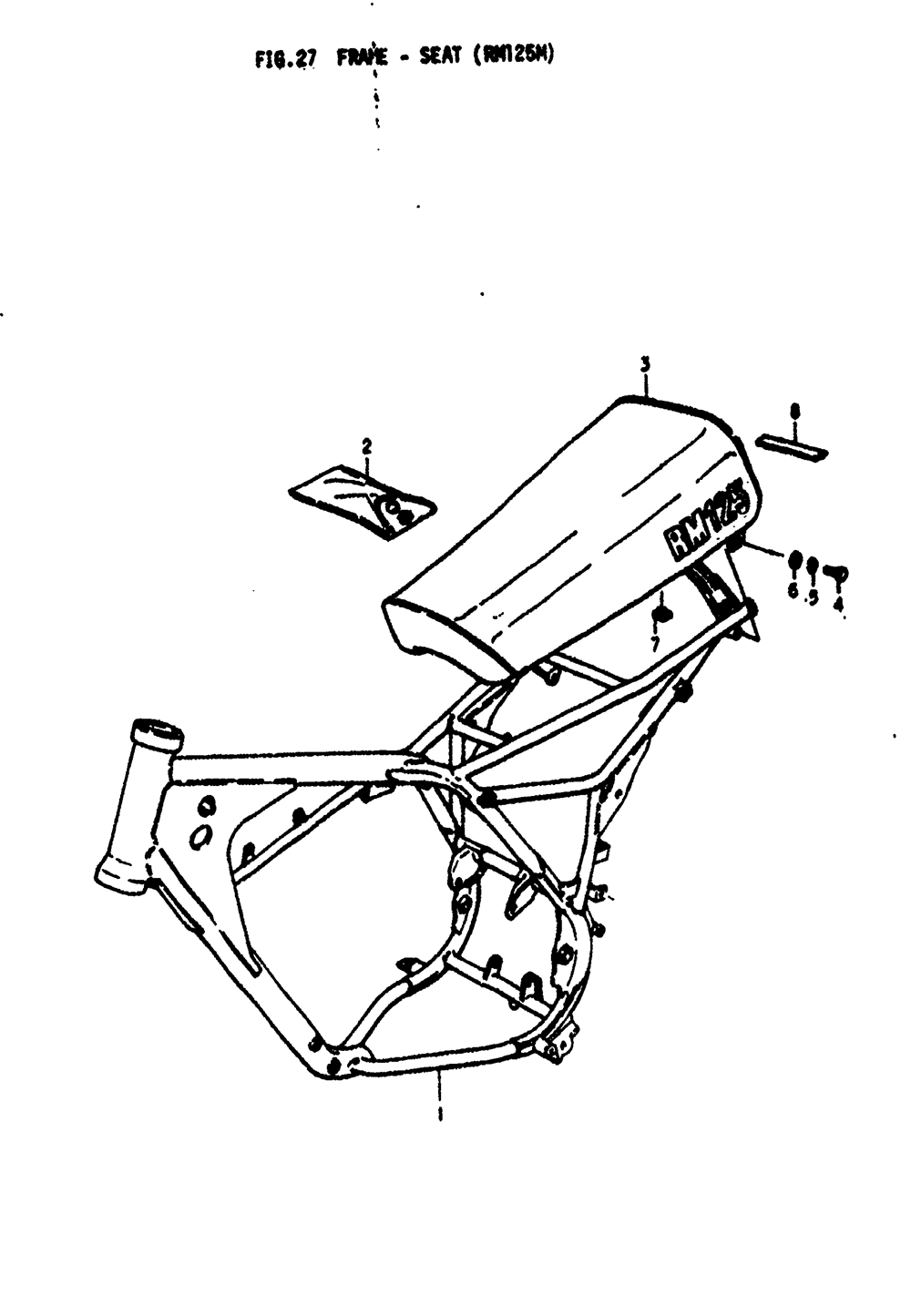 Frame - seat (rm125m)