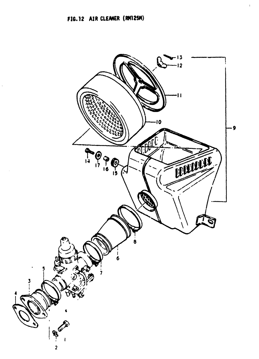 Air cleaner (rm125m)