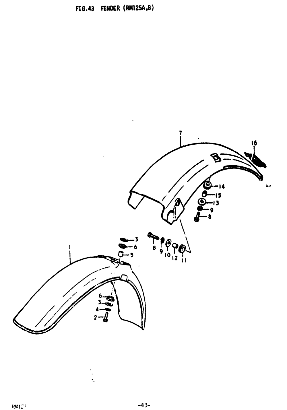 Fender (rm125a