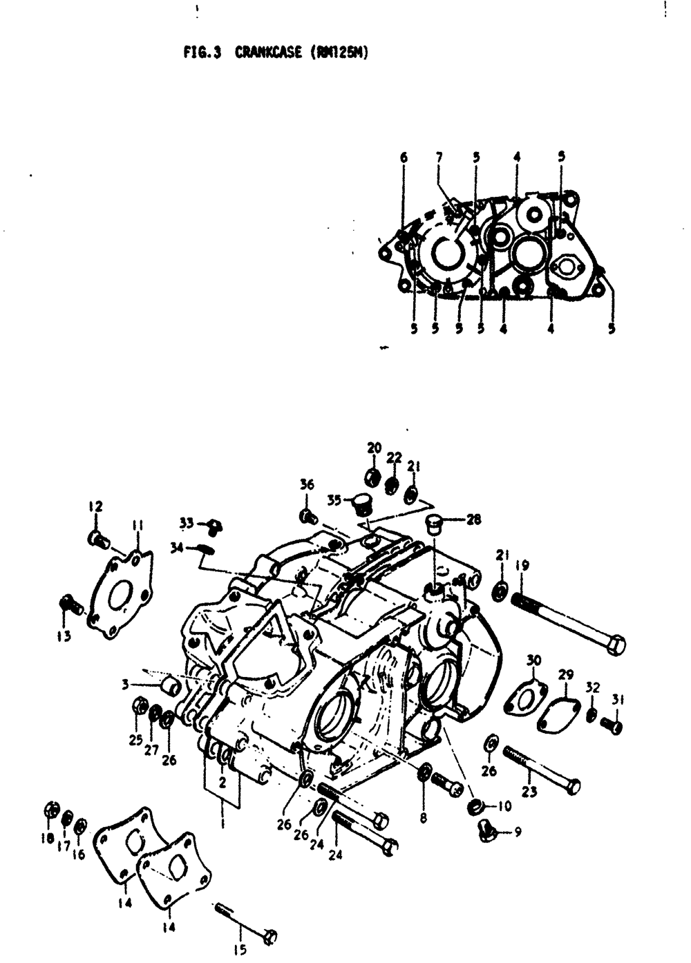 Crankcase (rm125m)