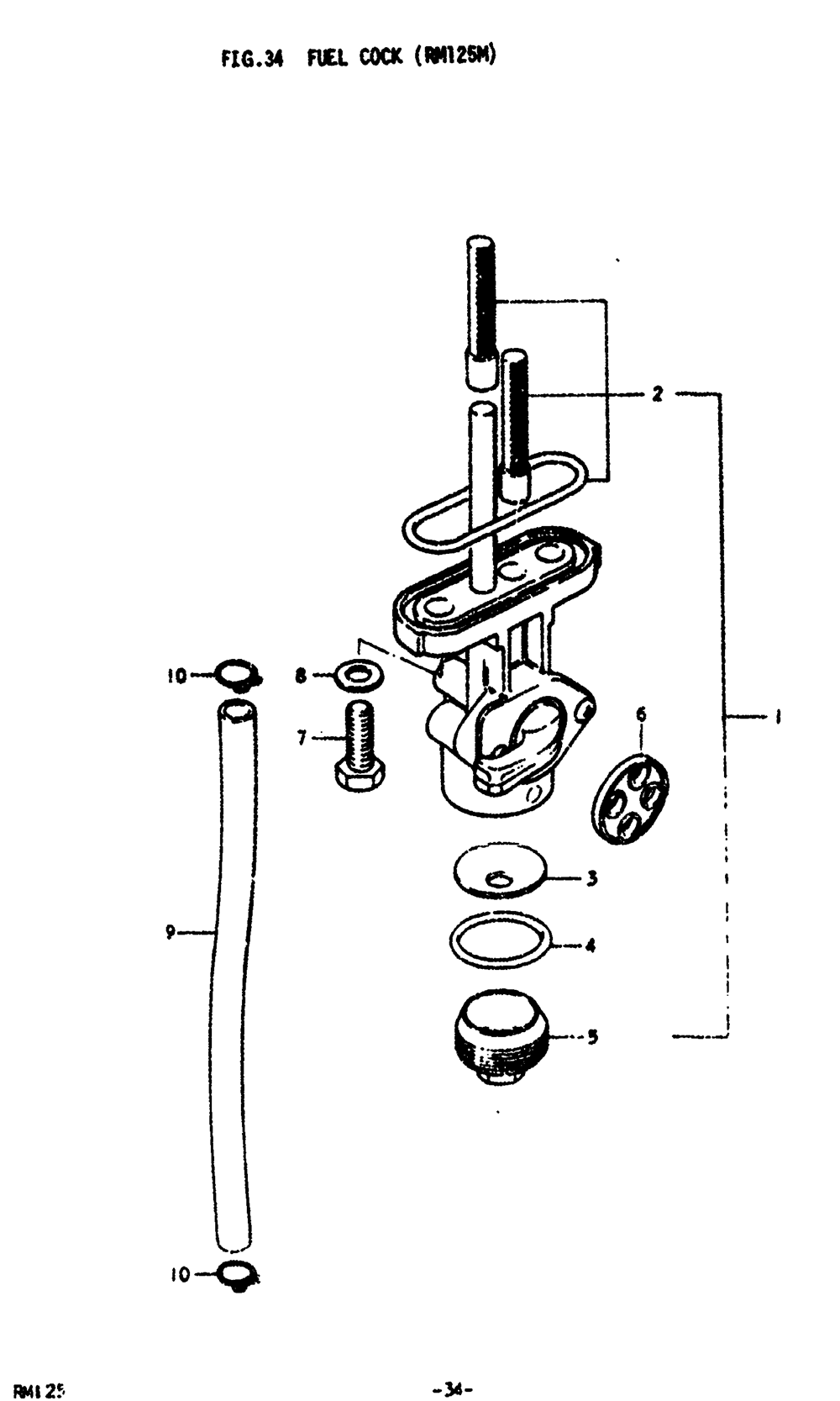 Fuel cock (rm125m)