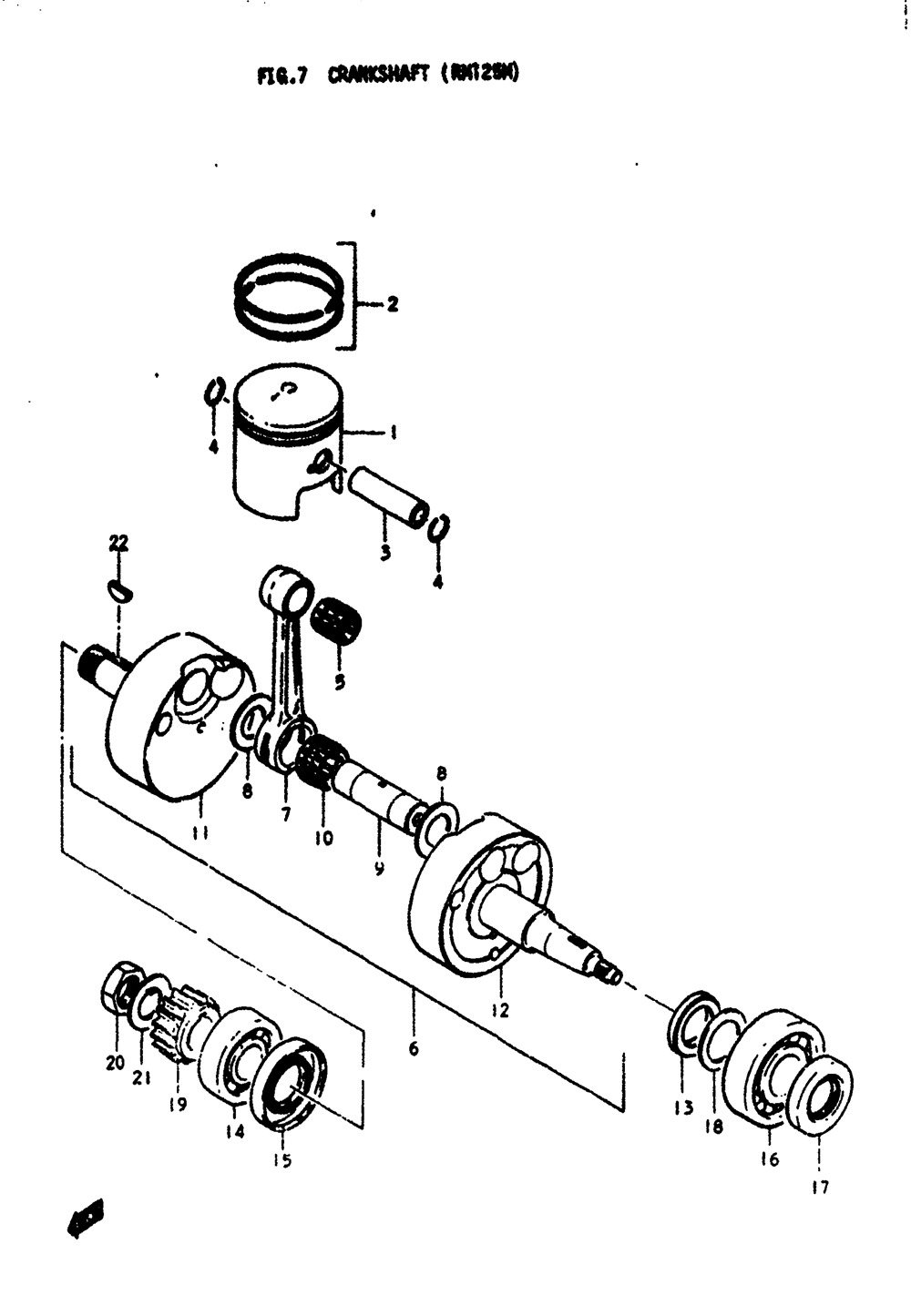 Crankshaft (rm125m)