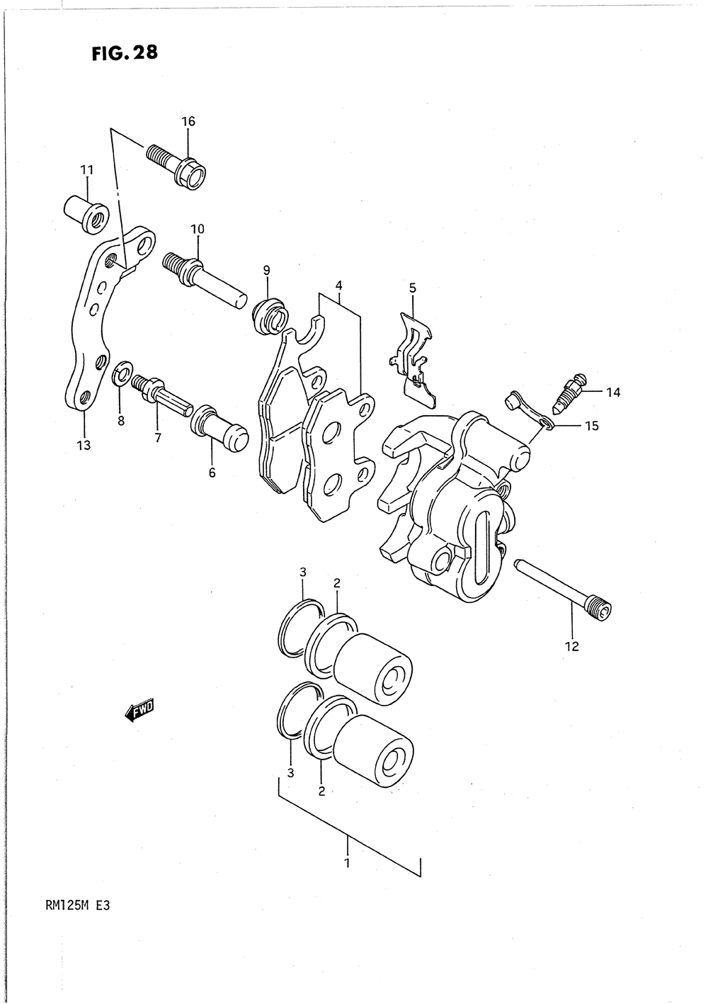 Front caliper (model k_l)