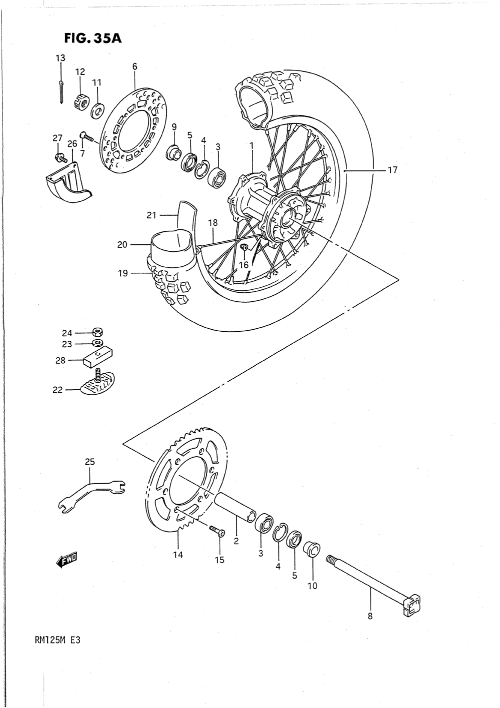 Rear wheel (model l_m)