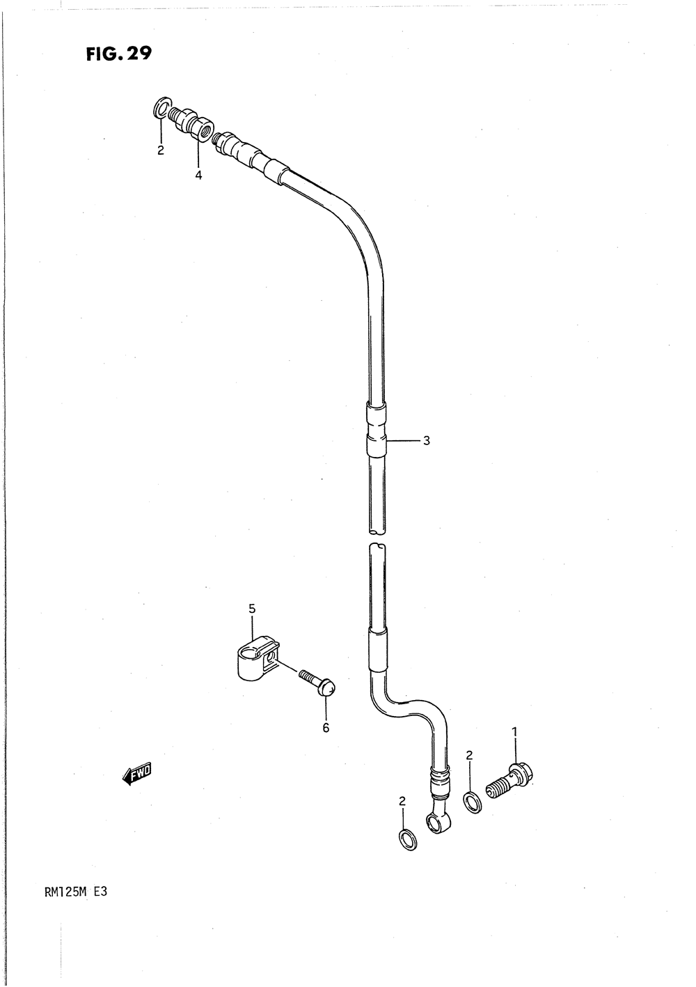 Front brake hose (model k)