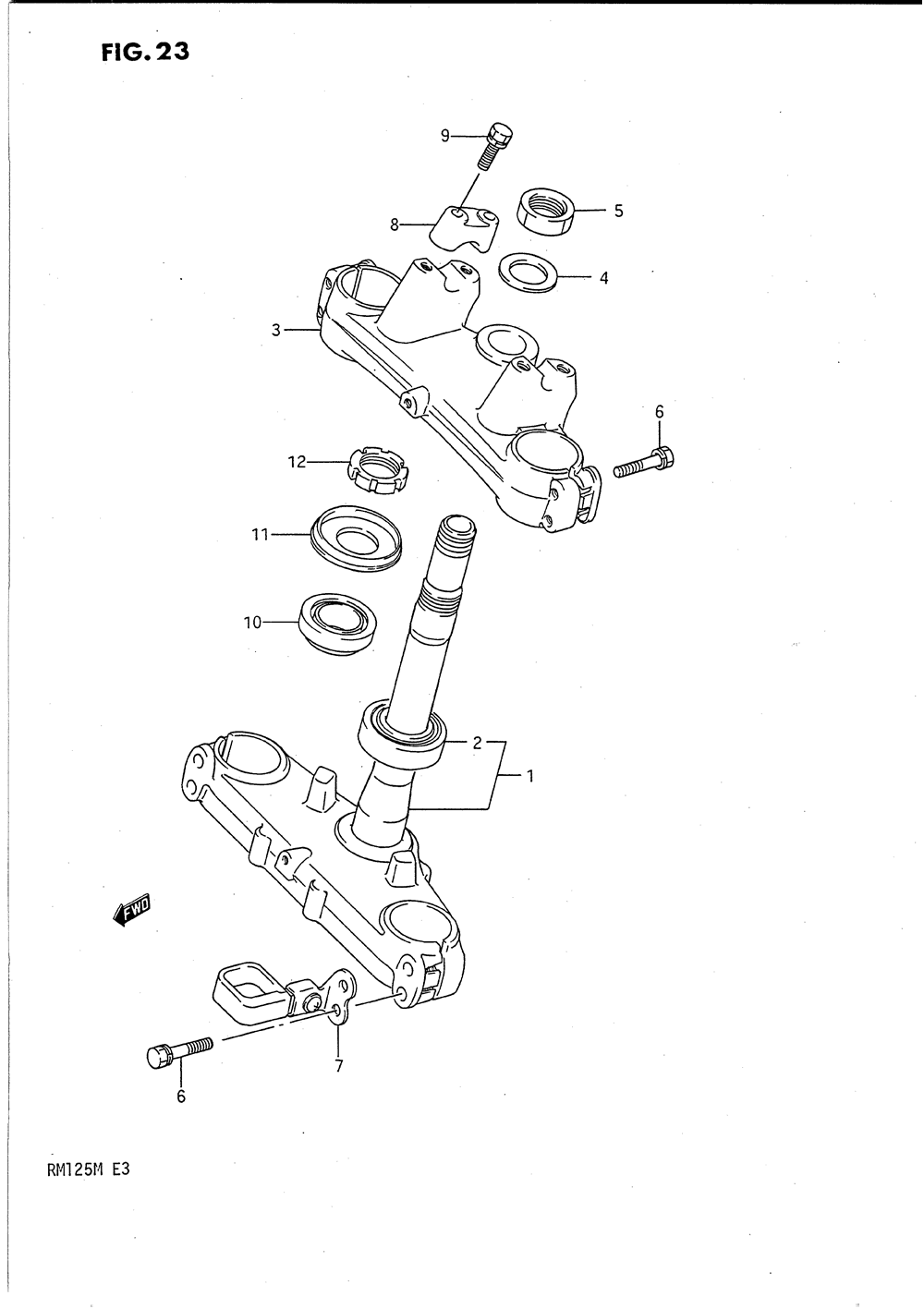 Steering stem (model k)