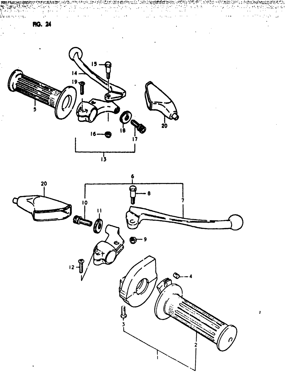 Handle glip - lever (rm125n)