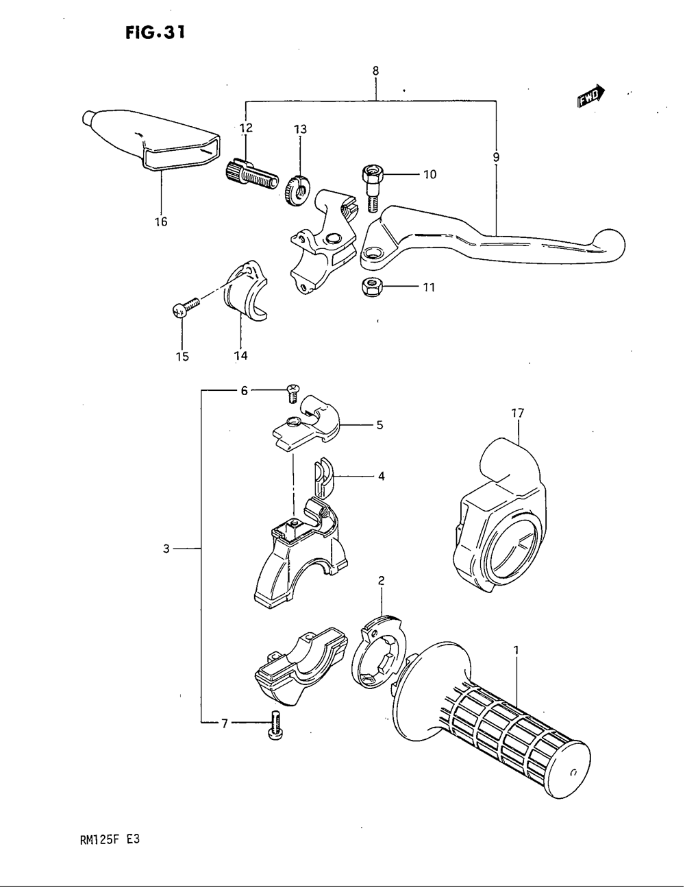 Right handle switch (model e)