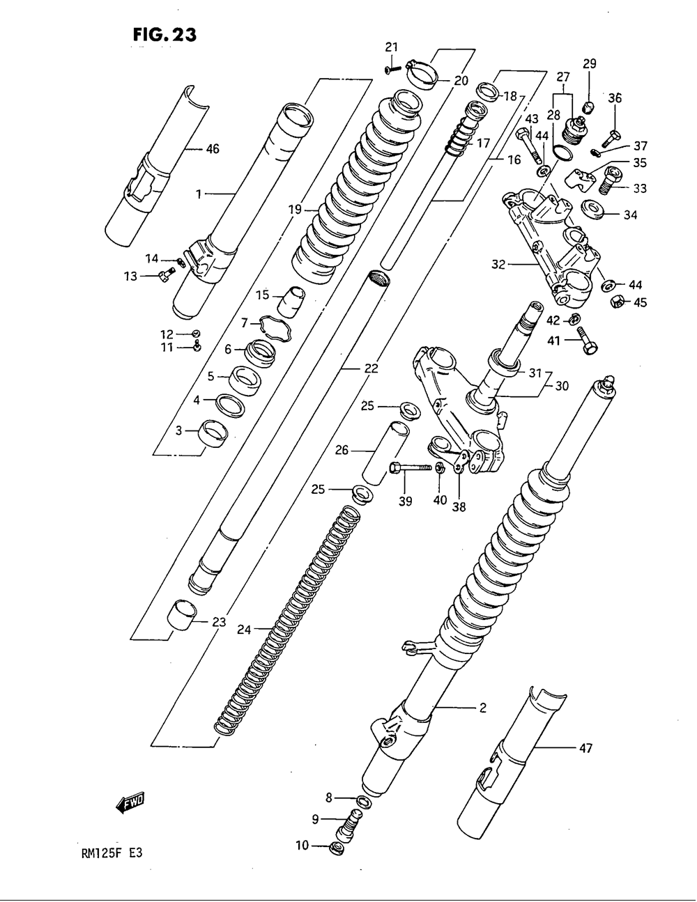 Front fork (model e)