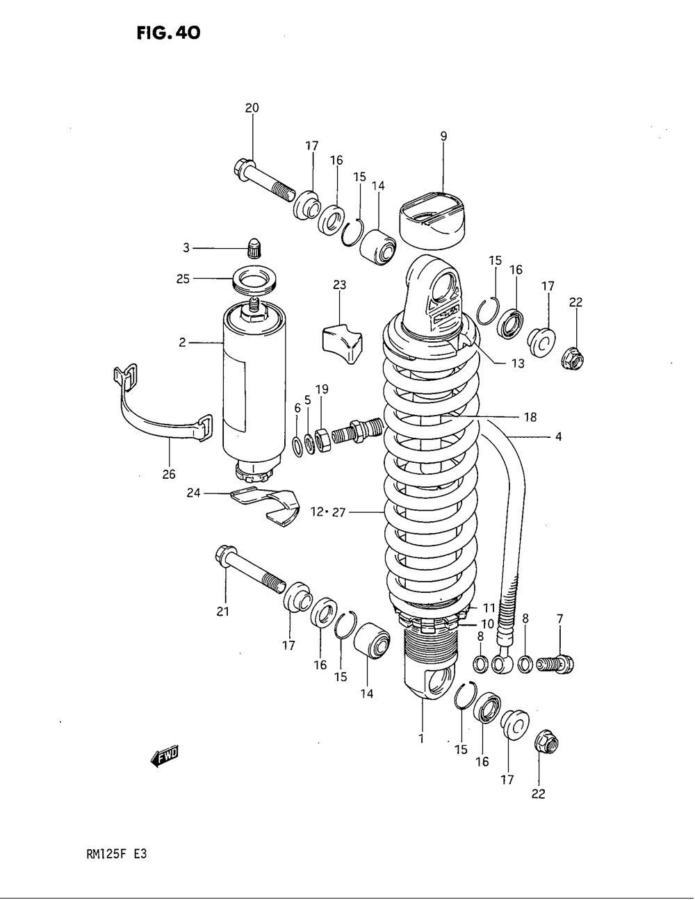 Shock absorber (model e)