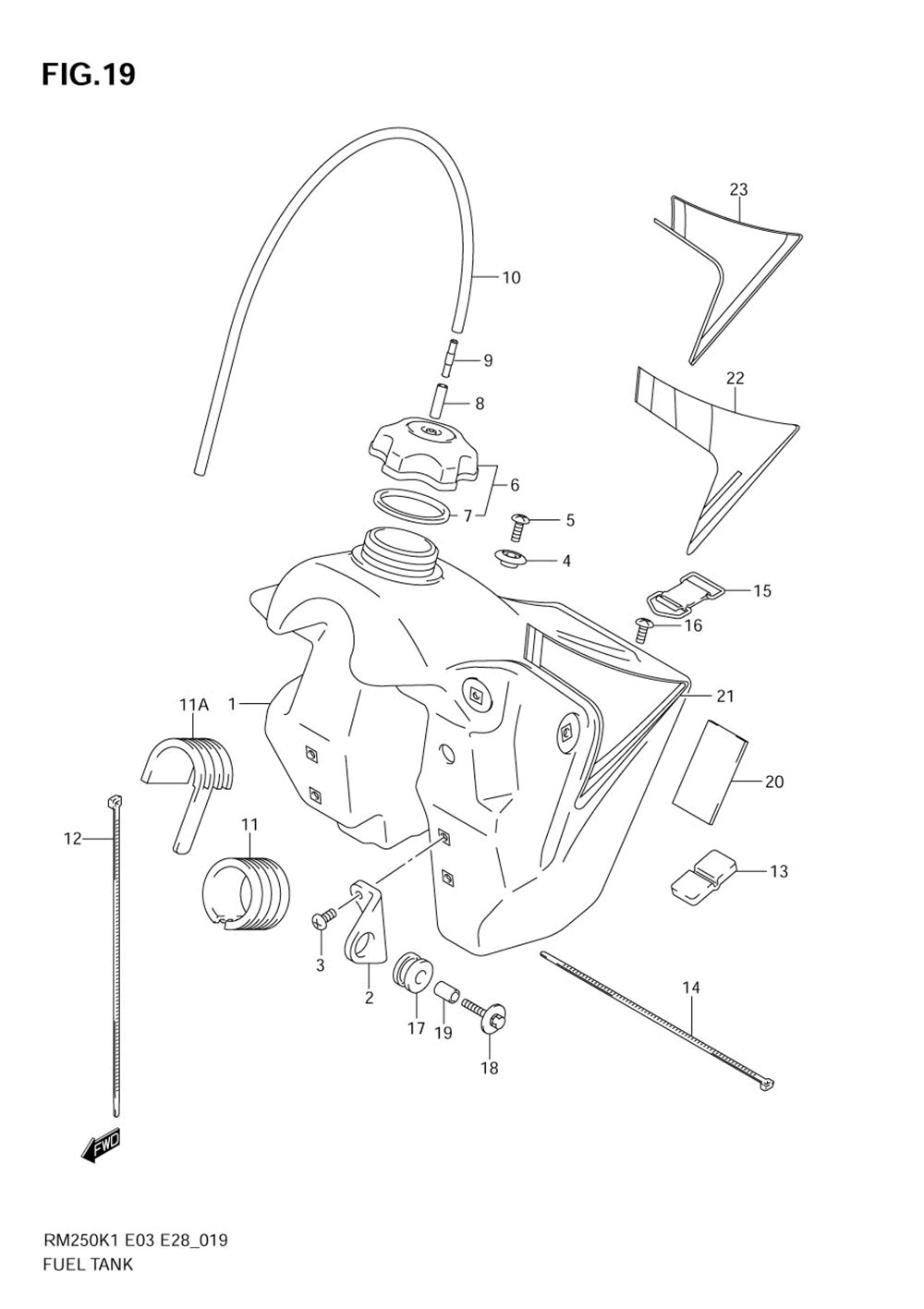 Fuel tank (model k1_k2_k3)