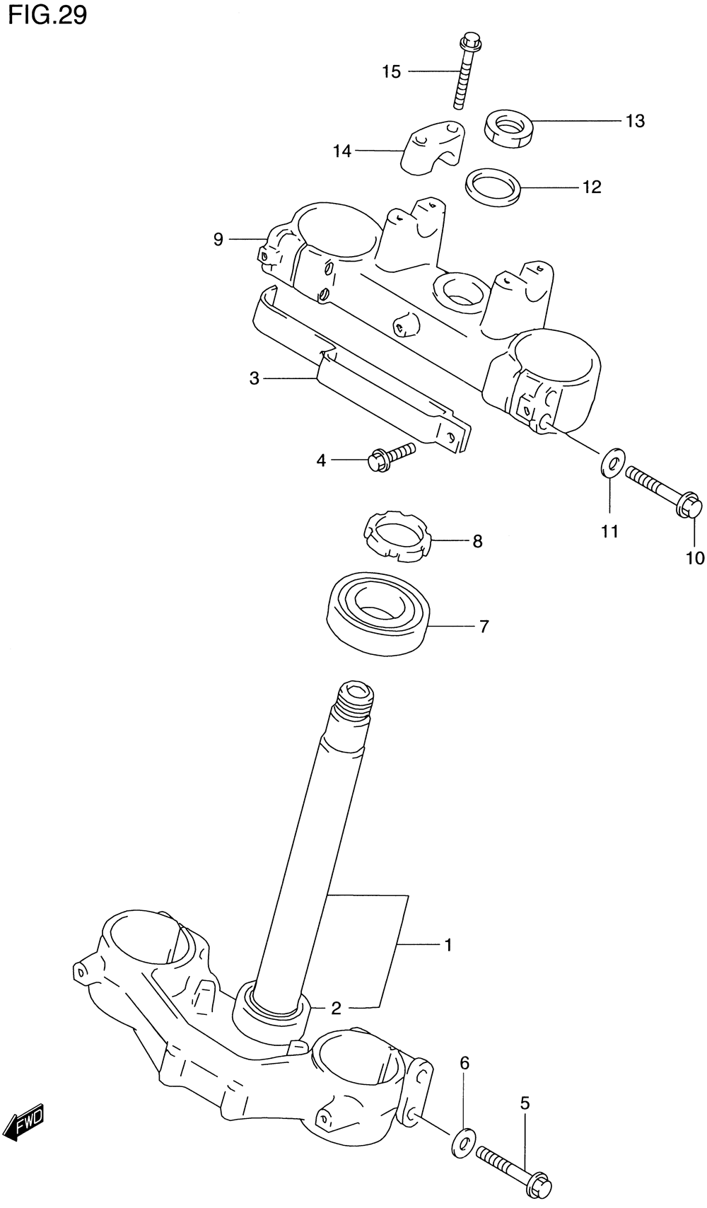 Steering stem (model t_v_w)