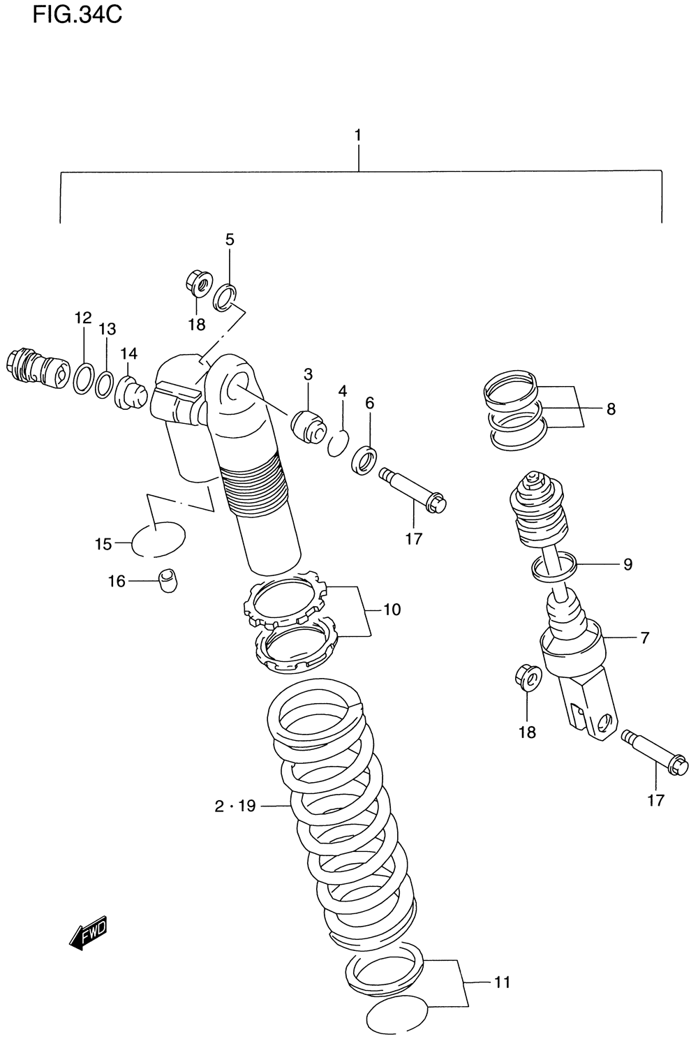 Shock absorber (model x)