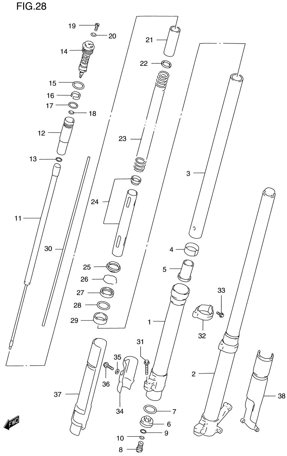 Front damper (model t)