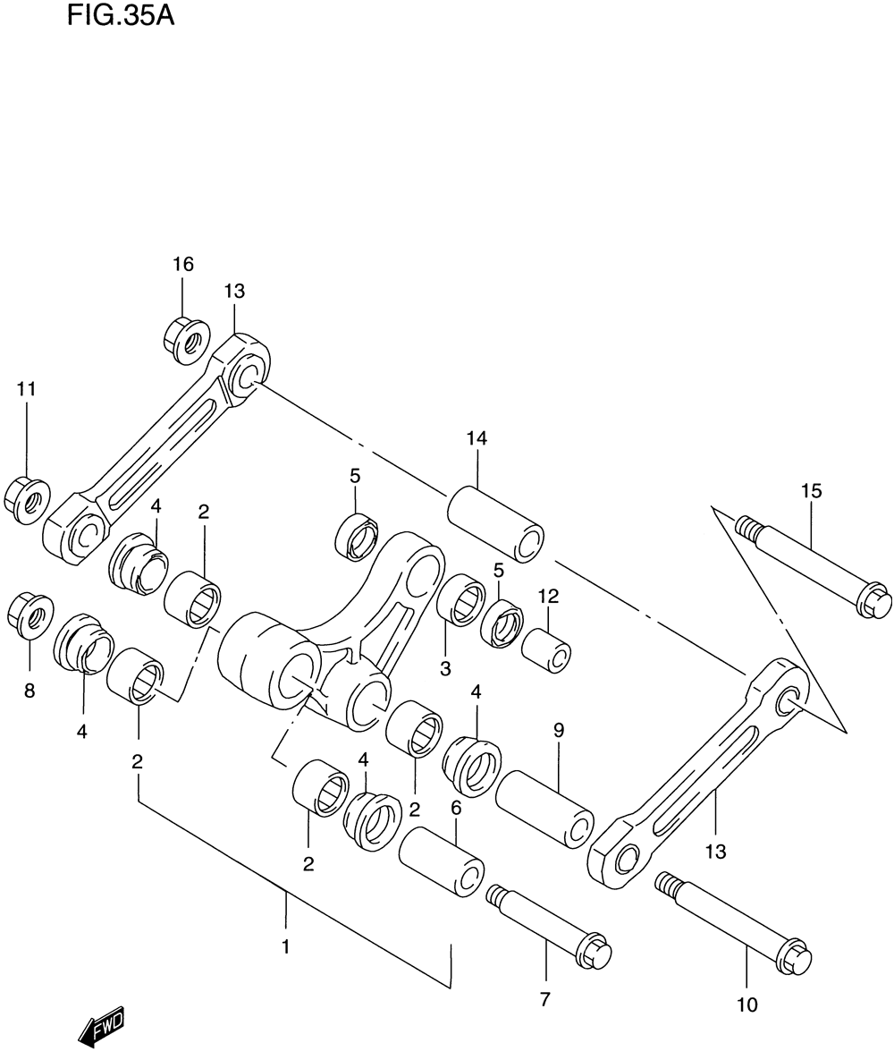 Rear cushion lever (model w_x)