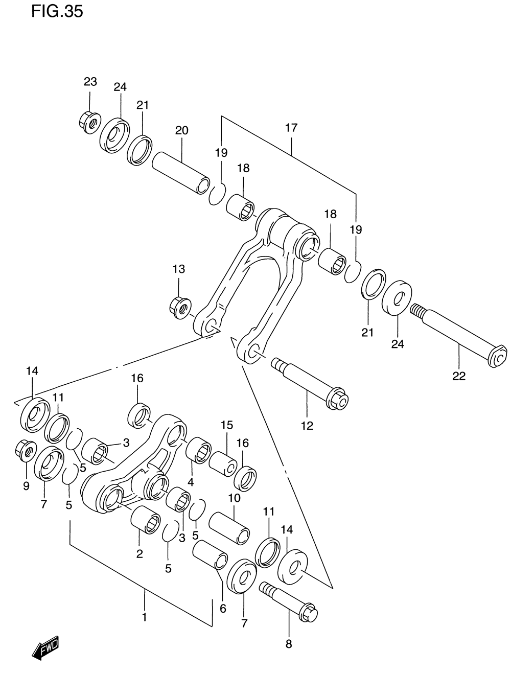 Rear cushion lever (model t_v)