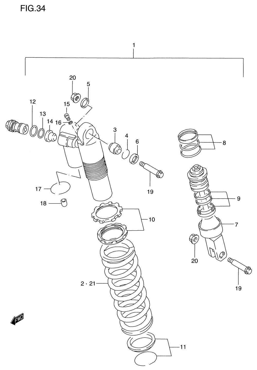 Shock absorber (model t)