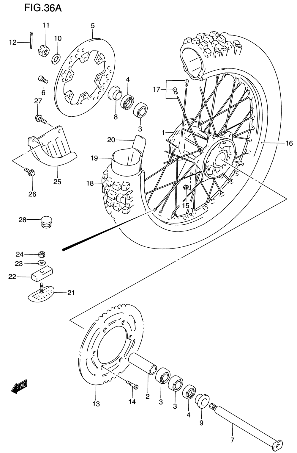 Rear wheel (model y)