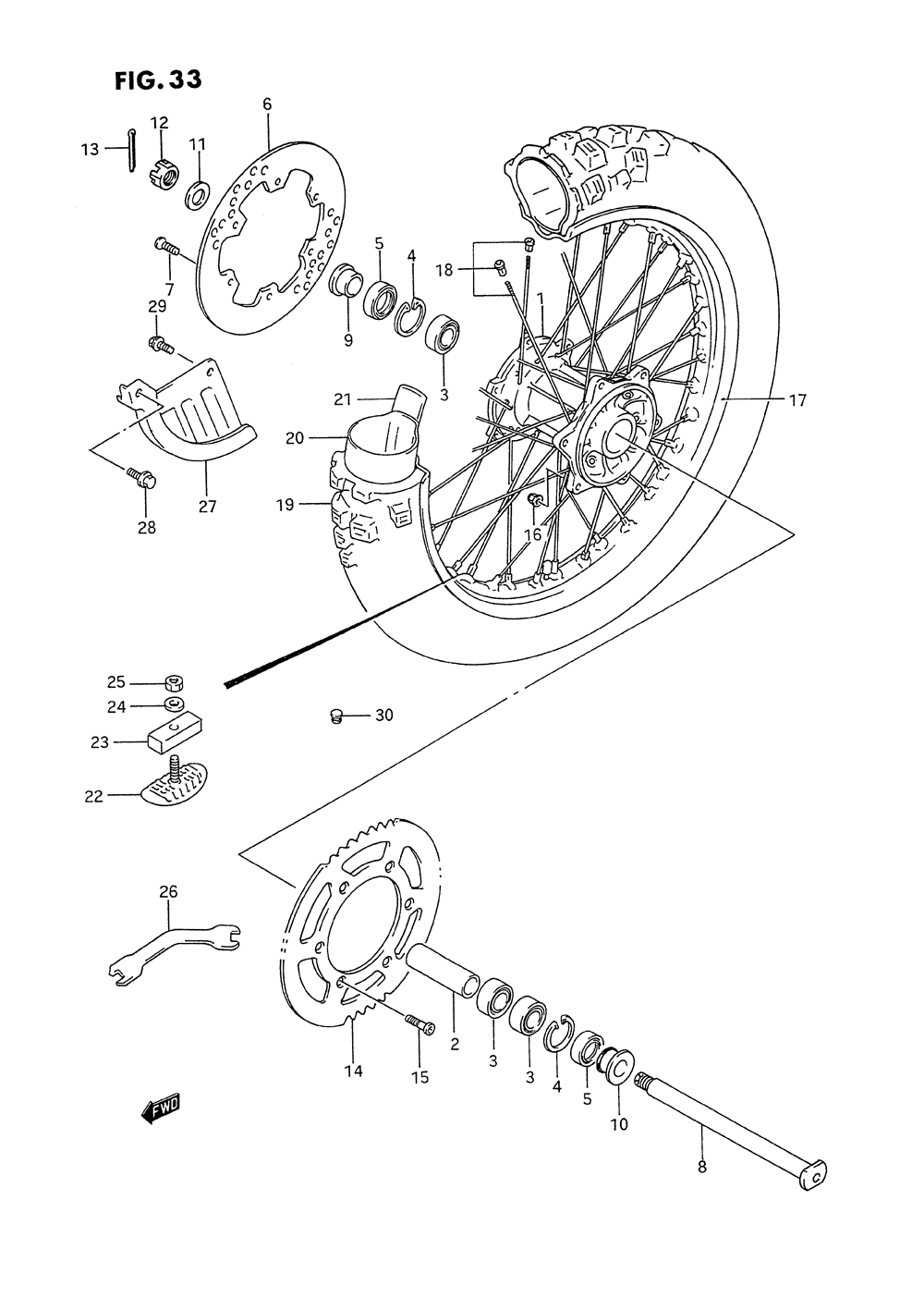 Rear wheel