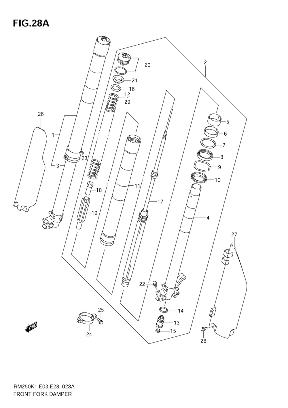 Front damper (model k2)