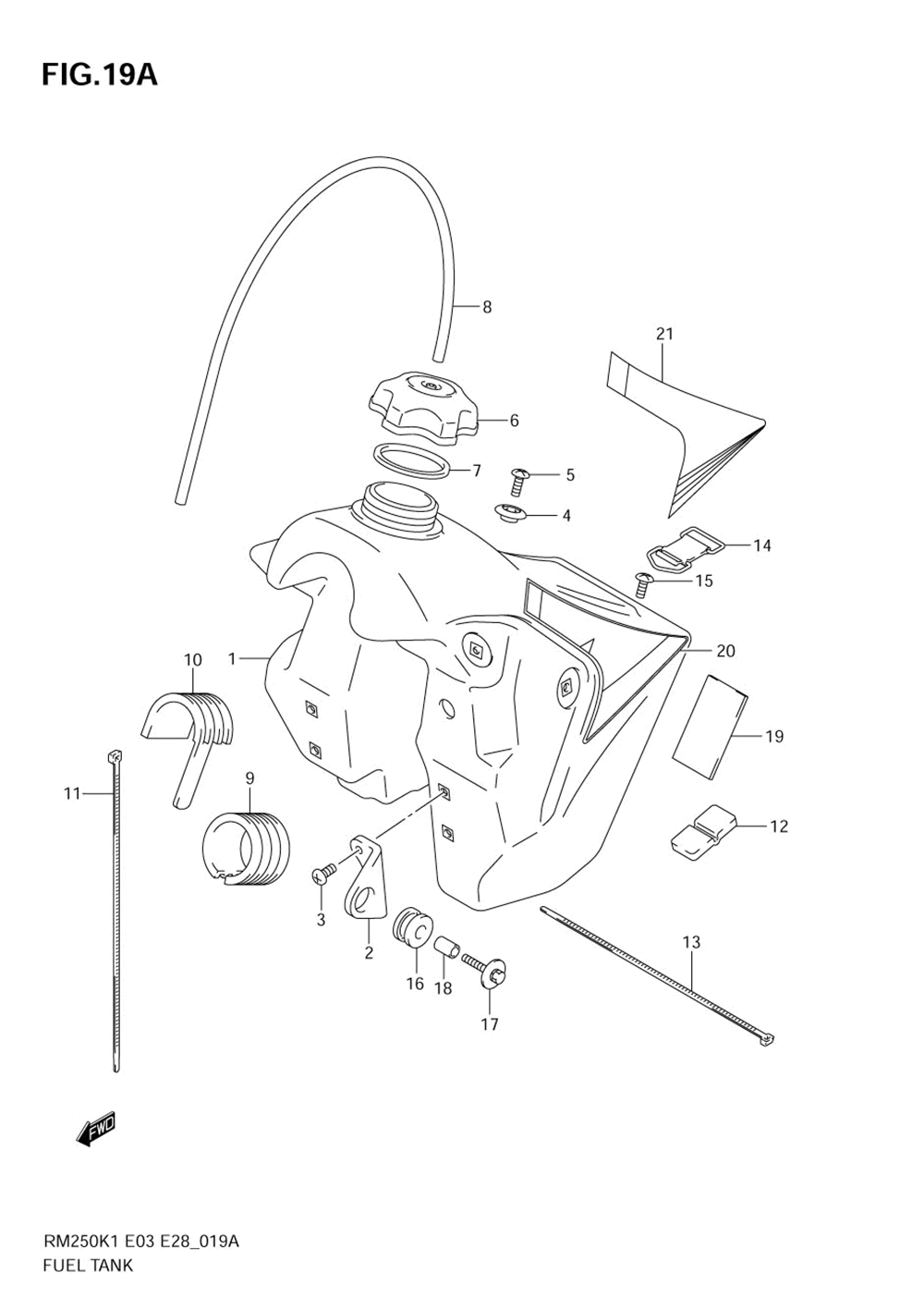 Fuel tank (model k4_k5)