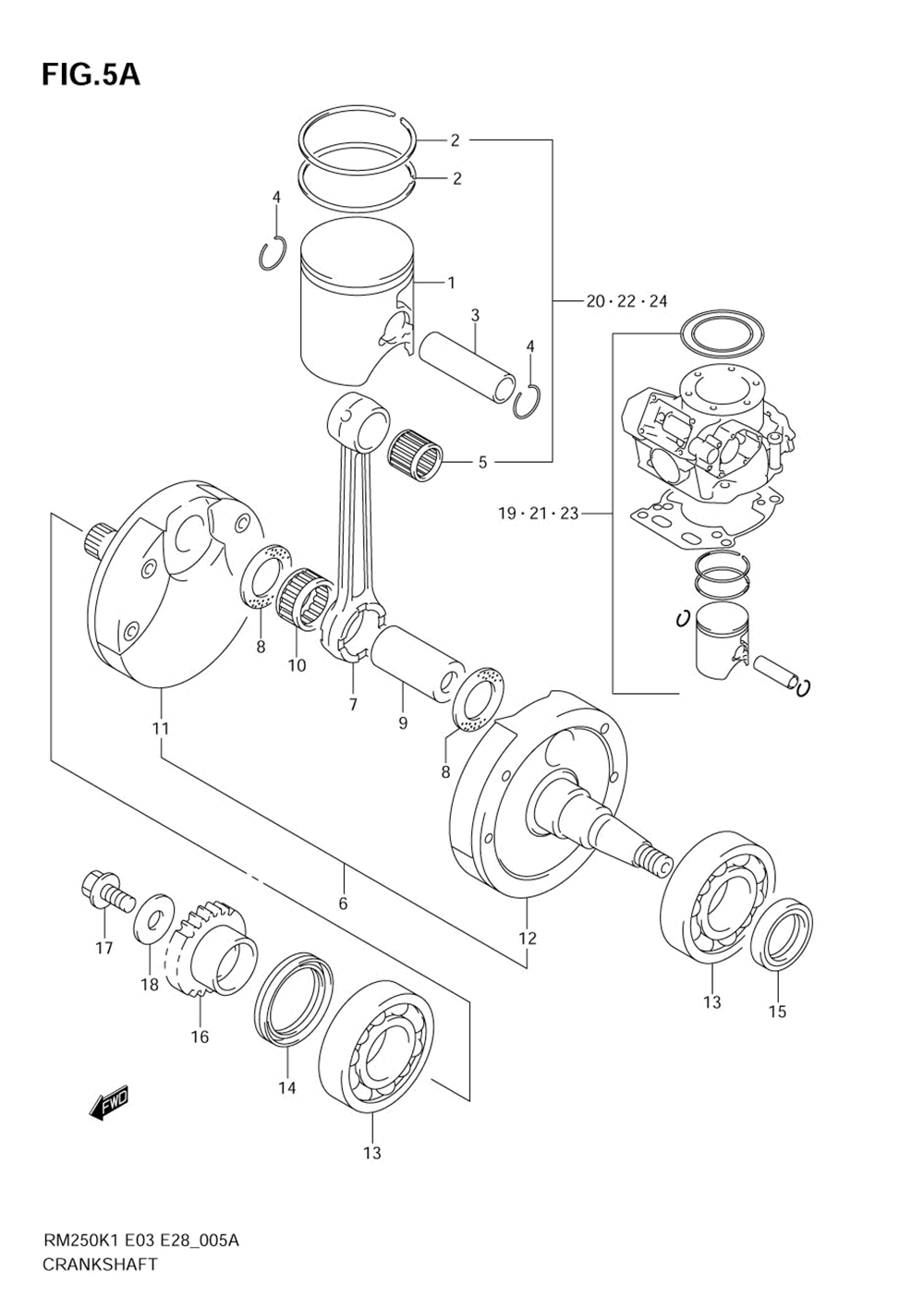 Crankshaft (model k3_k4_k5)