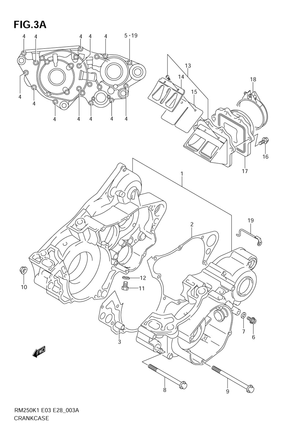 Crankcase (model k3_k4_k5)