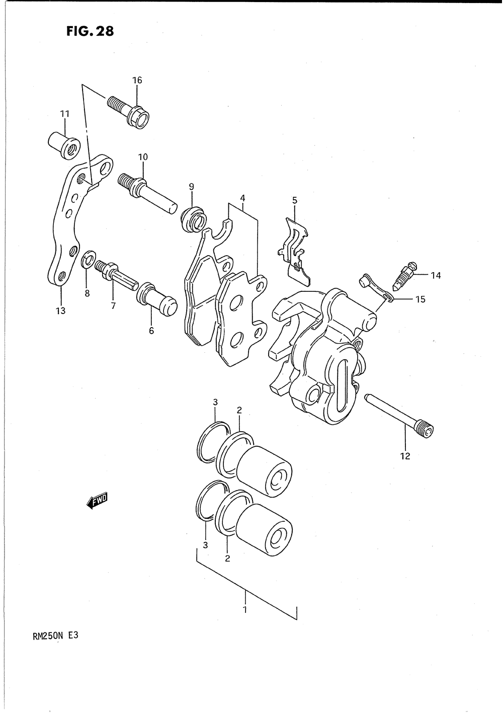 Front caliper (model k_l)